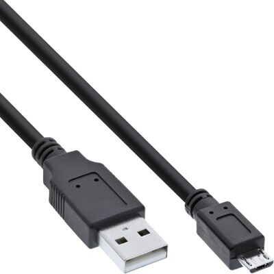 InLine 31730 Micro-USB 2. 0 kabel, USB-A konektor na konektor Micro-B, černý, 3 m InLine 31730 Micro-USB 2. 0 kabel, USB-A konektor na konektor Micro-B, černý, 3 m