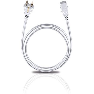 OEHLBACH Powercord C13 / 500 síťový kabel se zástrčkou Schuko a spojky pro studená zařízení testováno VDE, vysoce flexibilní, vynikající bezpečnost kontaktu 5 m bílý OEHLBACH Powercord C13 / 500 síťový kabel se zástrčkou Schuko a spojky pro studená zařízení testováno VDE, vysoce flexibilní, vynikající bezpečnost kontaktu 5 m bílý