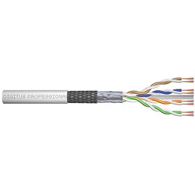Digitus CAT 6 SF/UTP Twisted Pair Rohový propojovací kabel 6 bez halogenů šedý Digitus CAT 6 SF/UTP Twisted Pair Rohový propojovací kabel 6 bez halogenů šedý