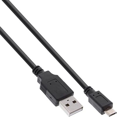 InLine 31720Q Micro-USB 2. 0 kabel, rychlonabíjecí kabel, USB-A konektor na konektor Micro-B, černý, 2 m InLine 31720Q Micro-USB 2. 0 kabel, rychlonabíjecí kabel, USB-A konektor na konektor Micro-B, černý, 2 m