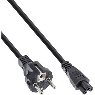 InLine ® 16656T Netzkabel für Notebook, 3pol Kupplung, schwarz, 0,3m InLine ® 16656T Netzkabel für Notebook, 3pol Kupplung, schwarz, 0,3m