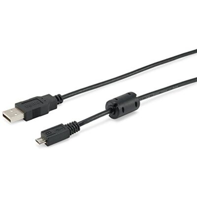 Equip USB kabel 2. 0 A4 -> Micro B5 Polig S/1. 00m černý plastový sáček Equip USB kabel 2. 0 A4 -> Micro B5 Polig S/1. 00m černý plastový sáček