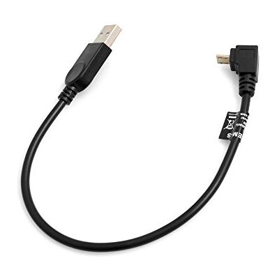 SYSTEM-S Micro USB kabel 90° dolů úhel úhel adaptér datový kabel nabíjecí kabel 27 cm SYSTEM-S Micro USB kabel 90° dolů úhel úhel adaptér datový kabel nabíjecí kabel 27 cm