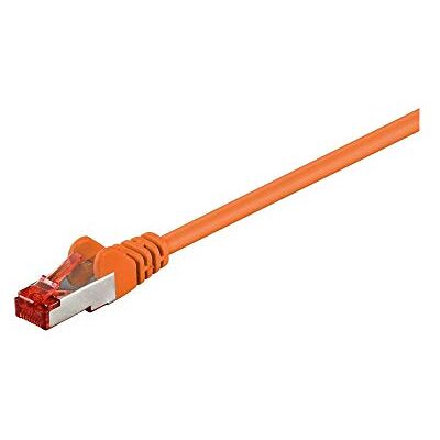 Goobay 95486 CAT 6 propojovací kabel, S/FTP (PiMF), oranžová, měděná směs CCA Goobay 95486 CAT 6 propojovací kabel, S/FTP (PiMF), oranžová, měděná směs CCA