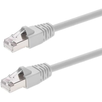 Monoprice propojovací kabel Cat6A, dvojitě stíněný (S/FTP), 26 AWG, 10 G, čistá měď, ochrana proti zlomení, RJ45 série Fullboot, ethernetový kabel, bílý, 4,6 m Monoprice propojovací kabel Cat6A, dvojitě stíněný (S/FTP), 26 AWG, 10 G, čistá měď, ochrana proti zlomení, RJ45 série Fullboot, ethernetový kabel, bílý, 4,6 m