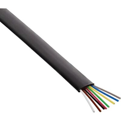 InLine Modulární kabel 68818, 8vodičový plochý pás černý, 100m kroužek InLine Modulární kabel 68818, 8vodičový plochý pás černý, 100m kroužek