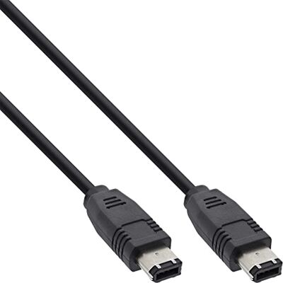 InLine 34055 FireWire kabel, IEEE1394 6pólový konektor / konektor, černý, 0,5 m InLine 34055 FireWire kabel, IEEE1394 6pólový konektor / konektor, černý, 0,5 m