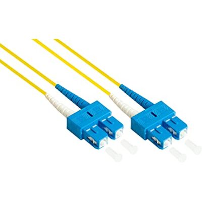 Good Connections OS2 LWL Kabel Duplex Stecker SC an SC Singlemode 9/125 austauschbare Polarität Lichtwellen-Leiter, Glasfaser-Kabel, Patchkabel 2 m Good Connections OS2 LWL Kabel Duplex Stecker SC an SC Singlemode 9/125 austauschbare Polarität Lichtwellen-Leiter, Glasfaser-Kabel, Patchkabel 2 m