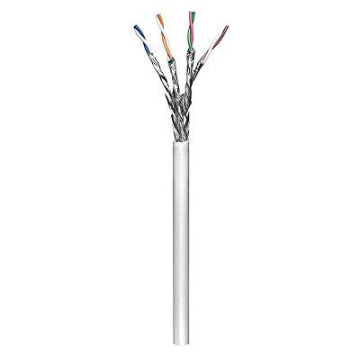 goobay 95693 305 metrů role CAT 6 síťový kabel, S/FTP (PiMF), šedá CCA směs mědi, AWG 26/7 (Stranded) goobay 95693 305 metrů role CAT 6 síťový kabel, S/FTP (PiMF), šedá CCA směs mědi, AWG 26/7 (Stranded)