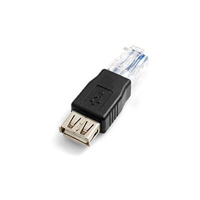 SYSTEM-S RJ45 Stecker auf USB A Buchse Kupplung Adapter Adapterstecker Kabel SYSTEM-S RJ45 Stecker auf USB A Buchse Kupplung Adapter Adapterstecker Kabel