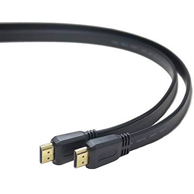 PremiumCord 4K High Speed HDMI plochý kabel + Ethernet, 1 m, kompatibilní s Video 4K 2160P, Full HD 1080P, Deep Color, 3D, Arc, 3x stíněný, 10, 2 Gbps, pozlacené konektory, černý PremiumCord 4K High Speed HDMI plochý kabel + Ethernet, 1 m, kompatibilní s Video 4K 2160P, Full HD 1080P, Deep Color, 3D, Arc, 3x stíněný, 10, 2 Gbps, pozlacené konektory, černý