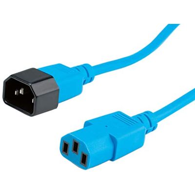 ROLINE Propojovací kabel, IEC 320 C14 C13, modrý, 1,8 m ROLINE Propojovací kabel, IEC 320 C14 C13, modrý, 1,8 m