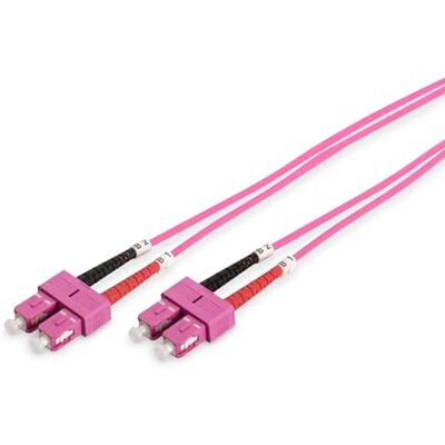 Digitus DK-2522-03-4 – optický kabel OM4 – 3 m – SC na SC – Duplex LWL kabel – 1/10/40/100 Gbit/s – MM Multimode optický kabel LAN – typ vlákna: 50/125 µ – fialový (fialový) Digitus DK-2522-03-4 – optický kabel OM4 – 3 m – SC na SC – Duplex LWL kabel – 1/10/40/100 Gbit/s – MM Multimode optický kabel LAN – typ vlákna: 50/125 µ – fialový (fialový)