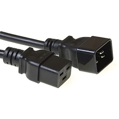 ACT C19 na C20 kabel pro studené spotřebiče prodloužení 3 m, černý – AK5087 ACT C19 na C20 kabel pro studené spotřebiče prodloužení 3 m, černý – AK5087