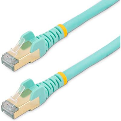 StarTech.com 2m Cat6a Ethernet kabel, stíněný (STP), Cat6a síťový kabel, Cat6a propojovací kabel, Cat 6a, tyrkysový StarTech.com 2m Cat6a Ethernet kabel, stíněný (STP), Cat6a síťový kabel, Cat6a propojovací kabel, Cat 6a, tyrkysový