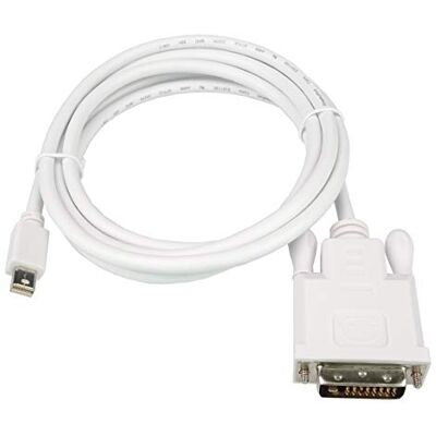 PremiumCord Kabel adaptéru Mini DisplayPort na DVI M/M 1 m, mini DP na DVI-D 1.1, až 1,65 Gbps, kompatibilní s Video Full HD 1080p, bílý PremiumCord Kabel adaptéru Mini DisplayPort na DVI M/M 1 m, mini DP na DVI-D 1.1, až 1,65 Gbps, kompatibilní s Video Full HD 1080p, bílý