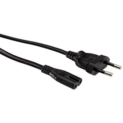 VALUE Síťový kabel Euro plochá zástrčka na C7, 2pólový, černý, 5 m VALUE Síťový kabel Euro plochá zástrčka na C7, 2pólový, černý, 5 m