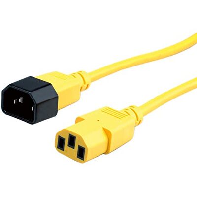 ROLINE Spojovací kabel k přístroji, IEC 320 C14 C13, žlutý, 1,8 m ROLINE Spojovací kabel k přístroji, IEC 320 C14 C13, žlutý, 1,8 m