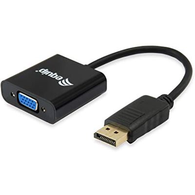 LevelOne Equip Displayport na HD15 VGA adaptér – kabelové rozhraní/gender adaptér (DisplayPort, VGA, Male/Female, Black, 1920 x 1200 pixelů) LevelOne Equip Displayport na HD15 VGA adaptér – kabelové rozhraní/gender adaptér (DisplayPort, VGA, Male/Female, Black, 1920 x 1200 pixelů)