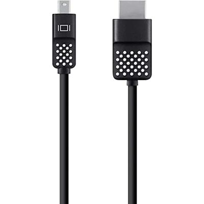 Belkin Kabel Mini DisplayPort / HDMI (1,8 m, vhodný pro 4K rozlišení, Macbook Air, Macbook Pro a další přístroje Mini DisplayPort) černý, F2CD080BT06 Belkin Kabel Mini DisplayPort / HDMI (1,8 m, vhodný pro 4K rozlišení, Macbook Air, Macbook Pro a další přístroje Mini DisplayPort) černý, F2CD080BT06