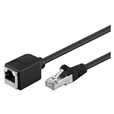 Goobay 73386 CAT 5e prodlužovací kabel, F/UTP, černý Goobay 73386 CAT 5e prodlužovací kabel, F/UTP, černý