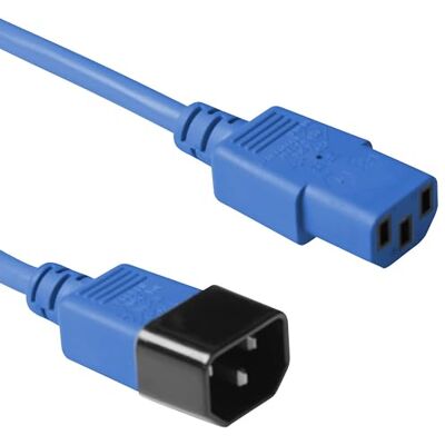 ACT C13 na C14 kabel pro studené spotřebiče prodloužení 3 m modrý -AK5111 ACT C13 na C14 kabel pro studené spotřebiče prodloužení 3 m modrý -AK5111