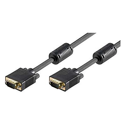 Goobay 68140 VGA na VGA kabel 20 m / kabel k monitoru / Full HD SVGA kabel k obrazovce / VGA konektor 15 pólů pozlacený / 2x kabel k monitorování feritového jádra / černý / 20 m Goobay 68140 VGA na VGA kabel 20 m / kabel k monitoru / Full HD SVGA kabel k obrazovce / VGA konektor 15 pólů pozlacený / 2x kabel k monitorování feritového jádra / černý / 20 m