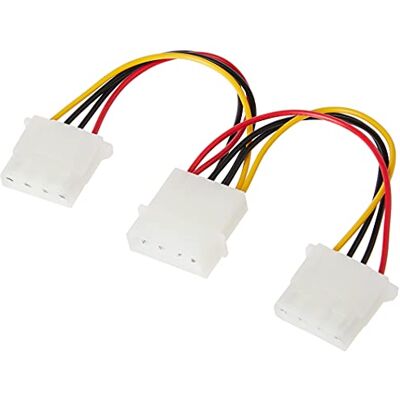 C2G 15cm 5. 25 LP4 mannlichen Molex to 2 x LP4 weibliche Molex Kabel Splitter/Extender, Molex Y--Kabel 1 foot C2G 15cm 5. 25 LP4 mannlichen Molex to 2 x LP4 weibliche Molex Kabel Splitter/Extender, Molex Y--Kabel 1 foot