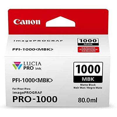 Canon Inkoustová kazeta PFI-1000 MBK matná černá černá 80 ml originál pro imagePROGRAF PRO-1000 Canon Inkoustová kazeta PFI-1000 MBK matná černá černá 80 ml originál pro imagePROGRAF PRO-1000