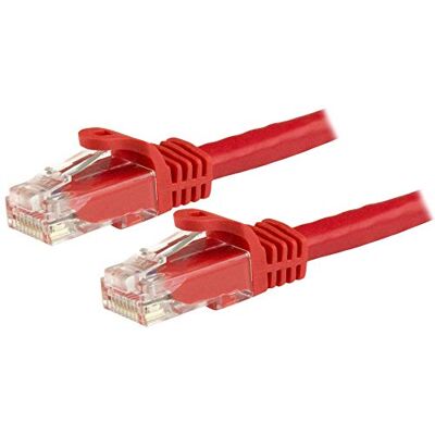 StarTech.com 1m Cat6 Gigabit Snagless Patchkabel RJ45 UTP Netzwerkkabel mit Schutzmanschette Cat 6 Kabel Rot StarTech.com 1m Cat6 Gigabit Snagless Patchkabel RJ45 UTP Netzwerkkabel mit Schutzmanschette Cat 6 Kabel Rot