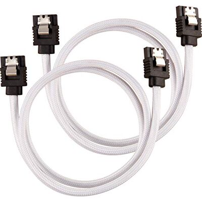 Corsair Premium Sleeved SATA 3 kabel (6Gbps, 60 cm) bílý Corsair Premium Sleeved SATA 3 kabel (6Gbps, 60 cm) bílý