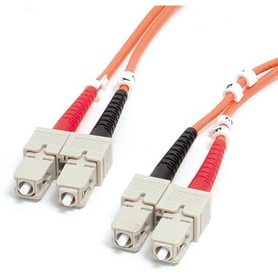 StarTech.com 1m (3.3ft) SC to SC OM1 Multimode Fiber Optic Cable, 62.5/125 Fiber Size, 10G Networks, LSZH Fiber Patch Cord (FIBSCSC1) StarTech.com 1m (3.3ft) SC to SC OM1 Multimode Fiber Optic Cable, 62.5/125 Fiber Size, 10G Networks, LSZH Fiber Patch Cord (FIBSCSC1)