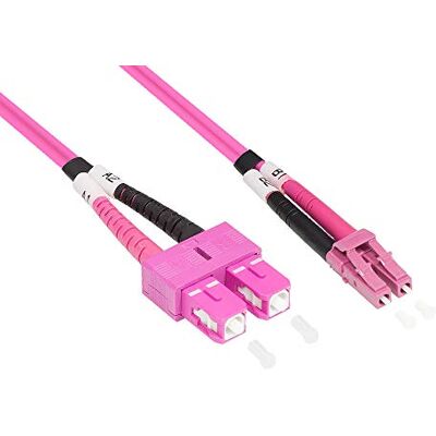 Good Connections propojovací kabel LWL Duplex OM4 (Multimode, 50/125) LC/SC, 3m, ® Good Connections propojovací kabel LWL Duplex OM4 (Multimode, 50/125) LC/SC, 3m, ®