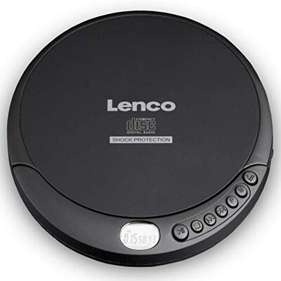 Lenco CD přehrávač CD-200 Discman s LCD displejem – funkce baterie a sítě – funkce audioknihy – včetně stereo sluchátek, H USB nabíjecí kabel černý, s ochranou proti šoku Lenco CD přehrávač CD-200 Discman s LCD displejem – funkce baterie a sítě – funkce audioknihy – včetně stereo sluchátek, H USB nabíjecí kabel černý, s ochranou proti šoku