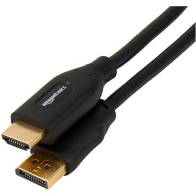 Amazon Basics AmazonBasics DisplayPort na HDMI kabel s pozlacenými konektory 7. 6 m Amazon Basics AmazonBasics DisplayPort na HDMI kabel s pozlacenými konektory 7. 6 m