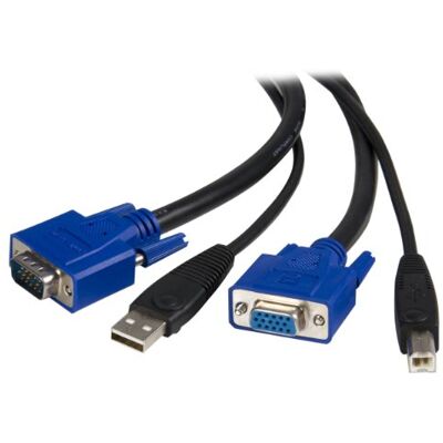 StarTech.com StarTech. com 2 v 1 univerzální USB KVM kabel Video/USB kabel HD-15 (VGA), USB typ B (M) na USB, HD-15 (VGA) 4,5 m SVUSB2N1_15, černý StarTech.com StarTech. com 2 v 1 univerzální USB KVM kabel Video/USB kabel HD-15 (VGA), USB typ B (M) na USB, HD-15 (VGA) 4,5 m SVUSB2N1_15, černý