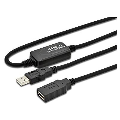 Digitus Aktivní USB 2. 0 prodlužovací kabel – 10 m – USB-A konektor na zdířce – Repeater USB kabel s Plug & Play – až 480 Mbit/s – napájení přes USB – černý Digitus Aktivní USB 2. 0 prodlužovací kabel – 10 m – USB-A konektor na zdířce – Repeater USB kabel s Plug & Play – až 480 Mbit/s – napájení přes USB – černý