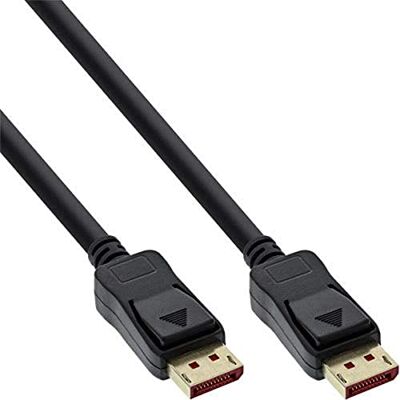 InLine DisplayPort 1.4 kabel, 8K 60Hz, UHD 4K 120Hz HDR, černý, pozlacené kontakty, 5 m, 17205P InLine DisplayPort 1.4 kabel, 8K 60Hz, UHD 4K 120Hz HDR, černý, pozlacené kontakty, 5 m, 17205P