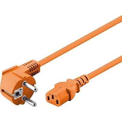 Goobay 95288 kabel pro studené spotřebiče 2 m / C13 zdířka pro studená zařízení a 90 stupňů ochranný kontakt úhlová zástrčka / univerzální PC monitor PC napájecí kabel C13 síťový kabel / oranžová / 2 Goobay 95288 kabel pro studené spotřebiče 2 m / C13 zdířka pro studená zařízení a 90 stupňů ochranný kontakt úhlová zástrčka / univerzální PC monitor PC napájecí kabel C13 síťový kabel / oranžová / 2