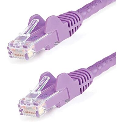StarTech.com 1m Cat6 Snagless RJ45 Ethernet Netzwerkkabel, Lila, 1m Cat 6 UTP Kabel StarTech.com 1m Cat6 Snagless RJ45 Ethernet Netzwerkkabel, Lila, 1m Cat 6 UTP Kabel