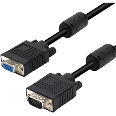 Waytex Verlängerungskabel Display VGA HD15 m/F Hohe Qualität mit Ferrite 15.00 m Waytex Verlängerungskabel Display VGA HD15 m/F Hohe Qualität mit Ferrite 15.00 m