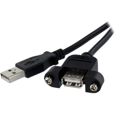 StarTech.com 30cm USB A auf A Blendenmontage Kabel, Bu/St StarTech.com 30cm USB A auf A Blendenmontage Kabel, Bu/St
