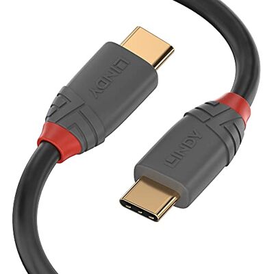 LINDY 36872 2m USB 2.0 Typ C Kabel 3A, Anthra Line, Anthrazit LINDY 36872 2m USB 2.0 Typ C Kabel 3A, Anthra Line, Anthrazit