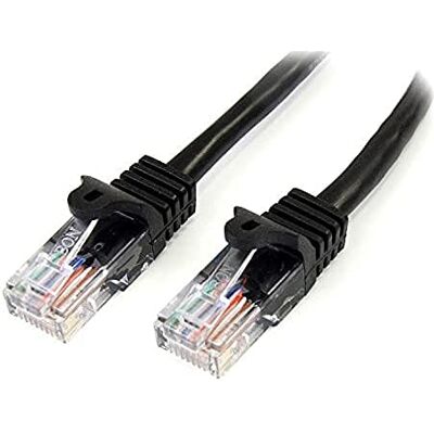 StarTech.com Síťový kabel 45PAT5MBK Cat5e (5m, Cat 5e patch kabel, RJ45 UTP, PoE, s ochranou mřížky, snagless, St/St) černý StarTech.com Síťový kabel 45PAT5MBK Cat5e (5m, Cat 5e patch kabel, RJ45 UTP, PoE, s ochranou mřížky, snagless, St/St) černý