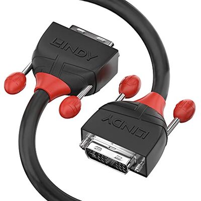 LINDY 36254 5m DVI-D Dual Link Kabel, Black Line LINDY 36254 5m DVI-D Dual Link Kabel, Black Line