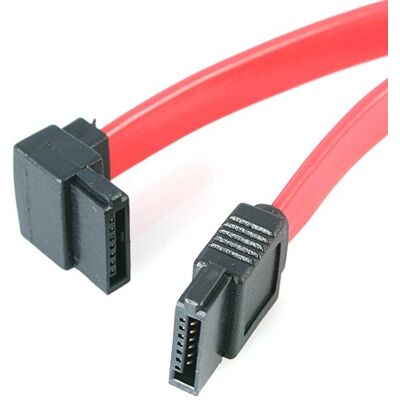 StarTech.com SATA 3 kabel 15 cm zahnutý S-ATA III připojovací kabel do 6 Gb/s Serial ATA 90° úhel vlevo červený StarTech.com SATA 3 kabel 15 cm zahnutý S-ATA III připojovací kabel do 6 Gb/s Serial ATA 90° úhel vlevo červený
