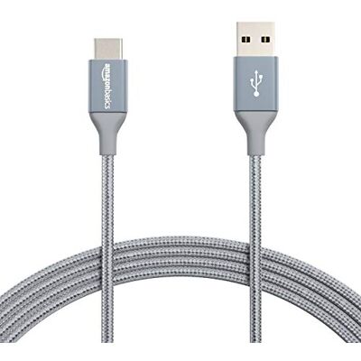 Amazon Basics USB-C na USB-A 2.0 rychlonabíjecí kabel, pletený nylonový kabel, 480 Mbit/s, certifikováno USB-IF, pro Apple iPhone 16/15, iPad, Samsung Galaxy, tablety, laptopy, 3 m, tmavě šedá Amazon Basics USB-C na USB-A 2.0 rychlonabíjecí kabel, pletený nylonový kabel, 480 Mbit/s, certifikováno USB-IF, pro Apple iPhone 16/15, iPad, Samsung Galaxy, tablety, laptopy, 3 m, tmavě šedá