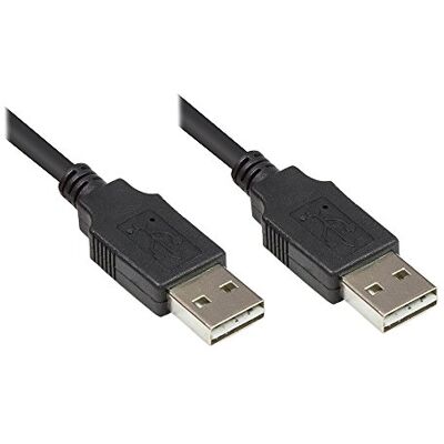 Good Connections Připojovací kabel USB 2.0 EASY A konektor na konektor EasyA (oboustranně použitelný) – fólie a stínění pletiva, měděné žíly (OFC) – vysoká rychlost až 480 Mbit/s – černá, 1 m Good Connections Připojovací kabel USB 2.0 EASY A konektor na konektor EasyA (oboustranně použitelný) – fólie a stínění pletiva, měděné žíly (OFC) – vysoká rychlost až 480 Mbit/s – černá, 1 m