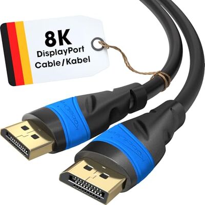 KabelDirekt – 8K & 4K DisplayPort kabel – 1 m – 8K@60Hz, 144Hz KabelDirekt – 8K & 4K DisplayPort kabel – 1 m – 8K@60Hz, 144Hz