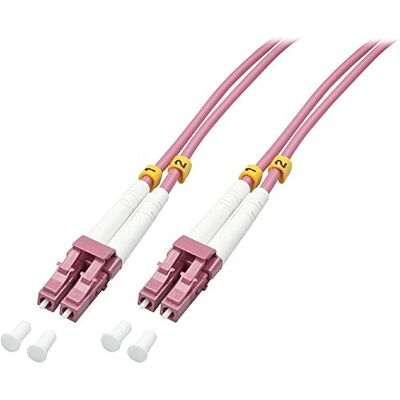 LINDY 46346 LWL-Duplexkabel LC/LC OM4 20m, rosa LINDY 46346 LWL-Duplexkabel LC/LC OM4 20m, rosa